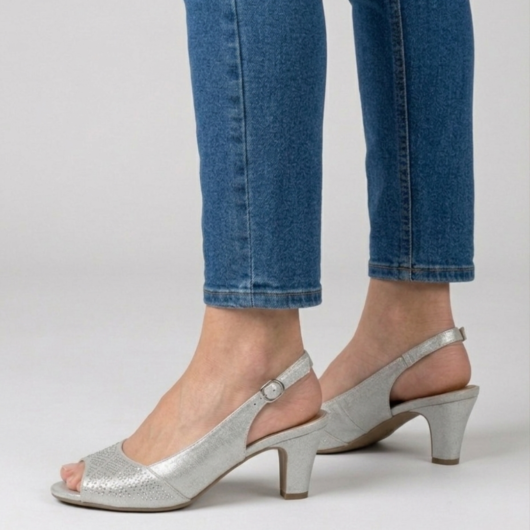 Lara - Sandalia cómoda para mujer con tacón
