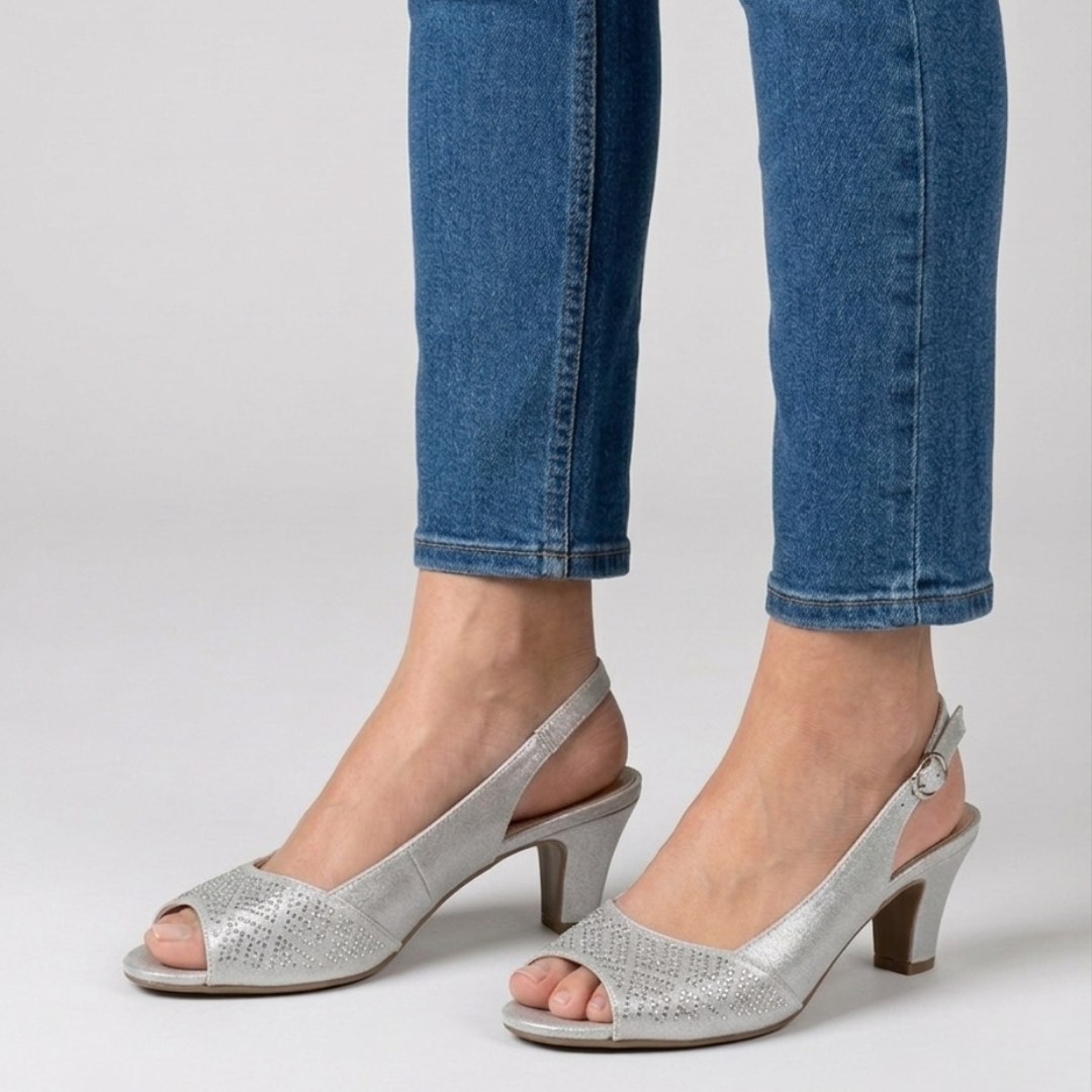 Lara - Sandalia cómoda para mujer con tacón