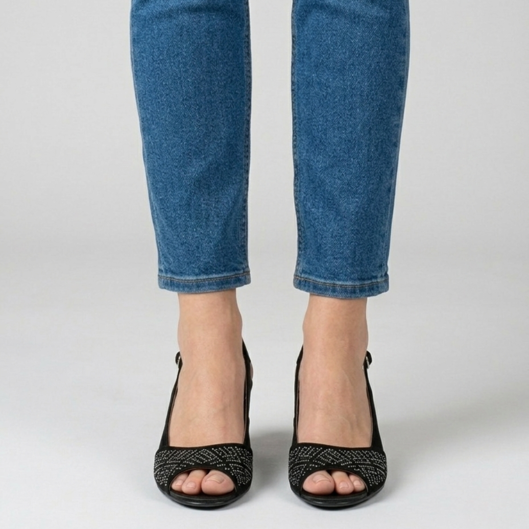 Lara - Sandalia cómoda para mujer con tacón