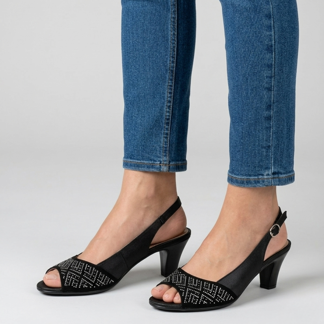 Lara - Sandalia cómoda para mujer con tacón