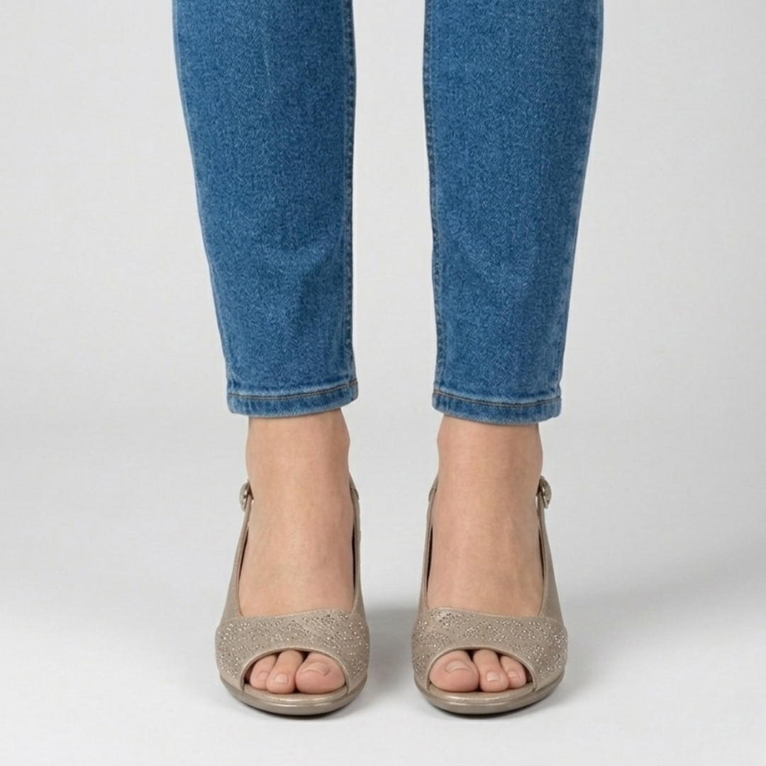 Lara - Sandalia cómoda para mujer con tacón