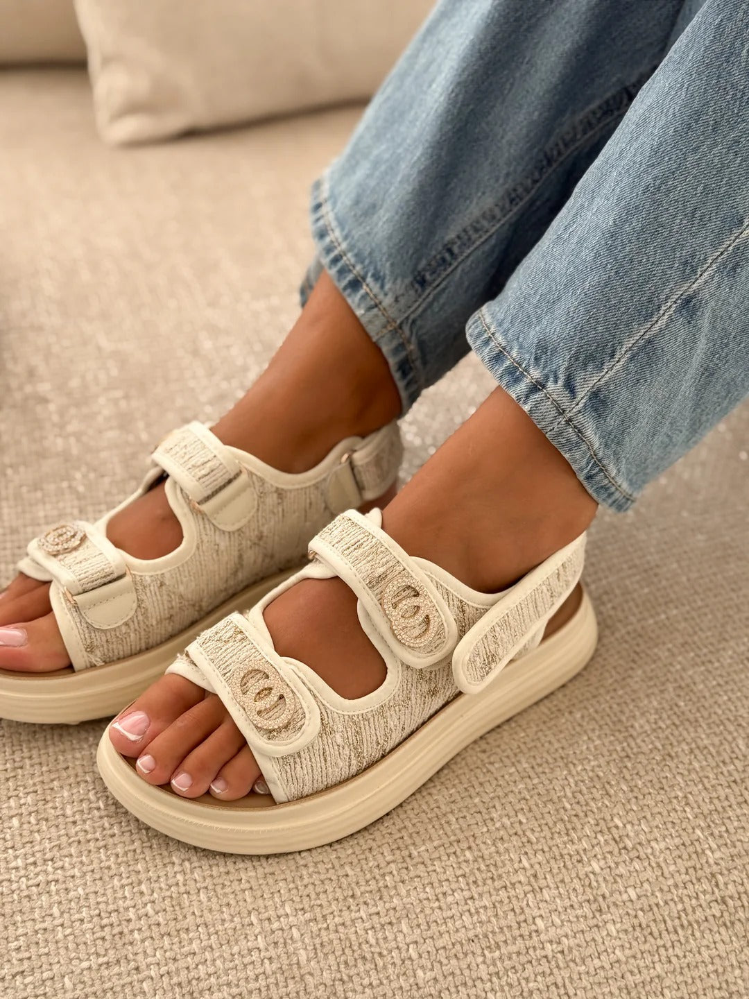 Sandalias de Candela  «FALONE» BEIGE