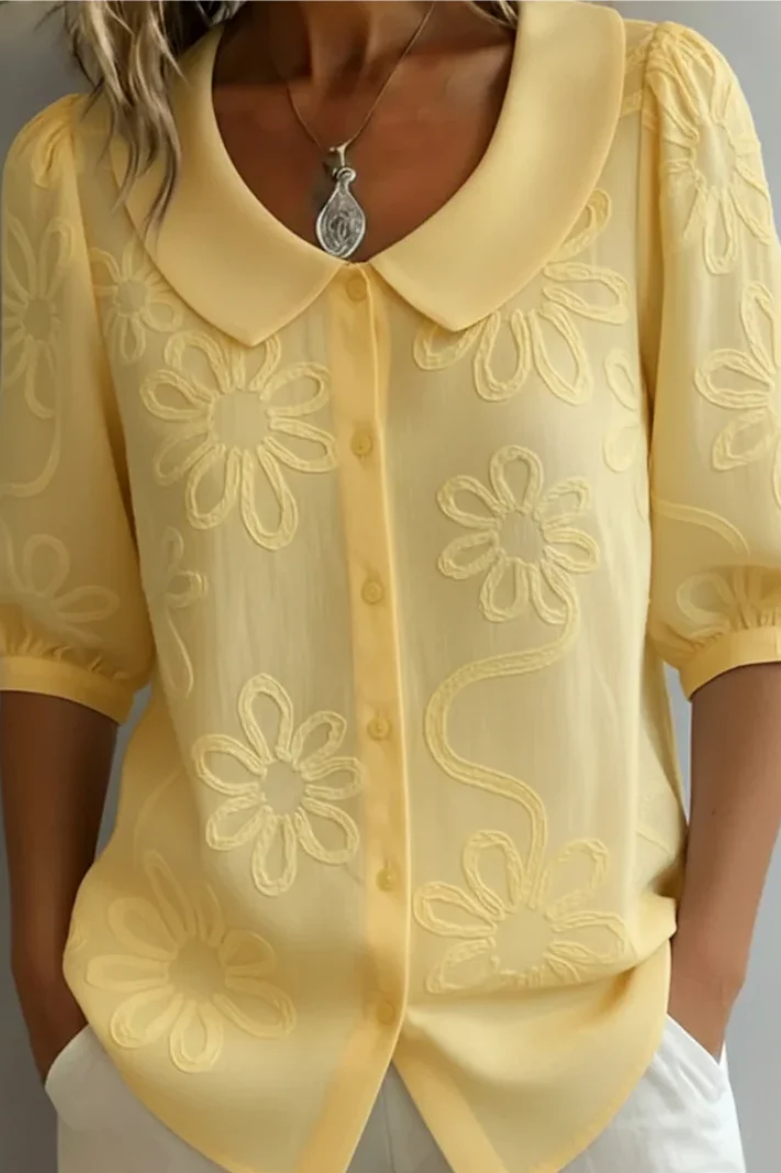 Yasmina | Blusa elegante «Flor»