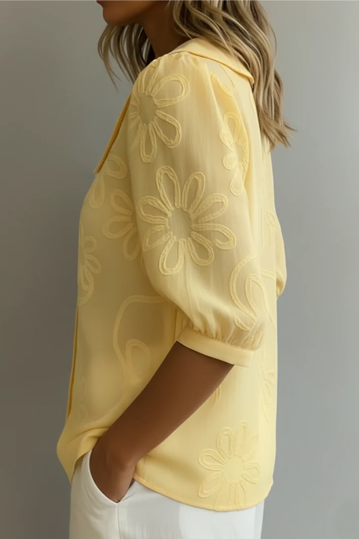 Yasmina | Blusa elegante «Flor»