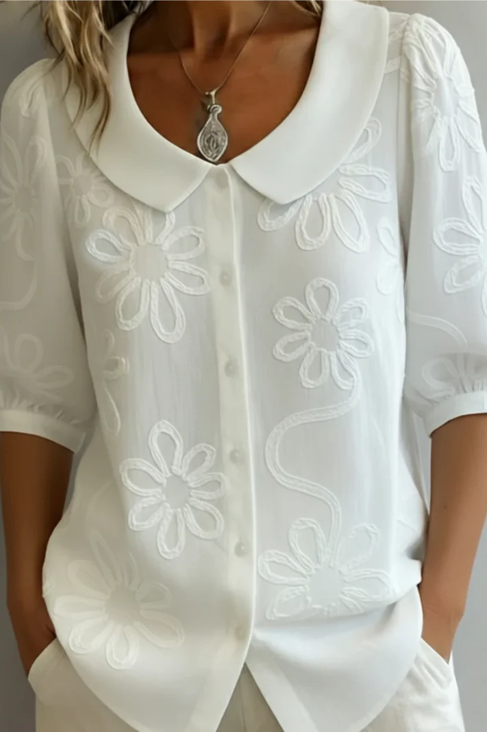 Yasmina | Blusa elegante «Flor»