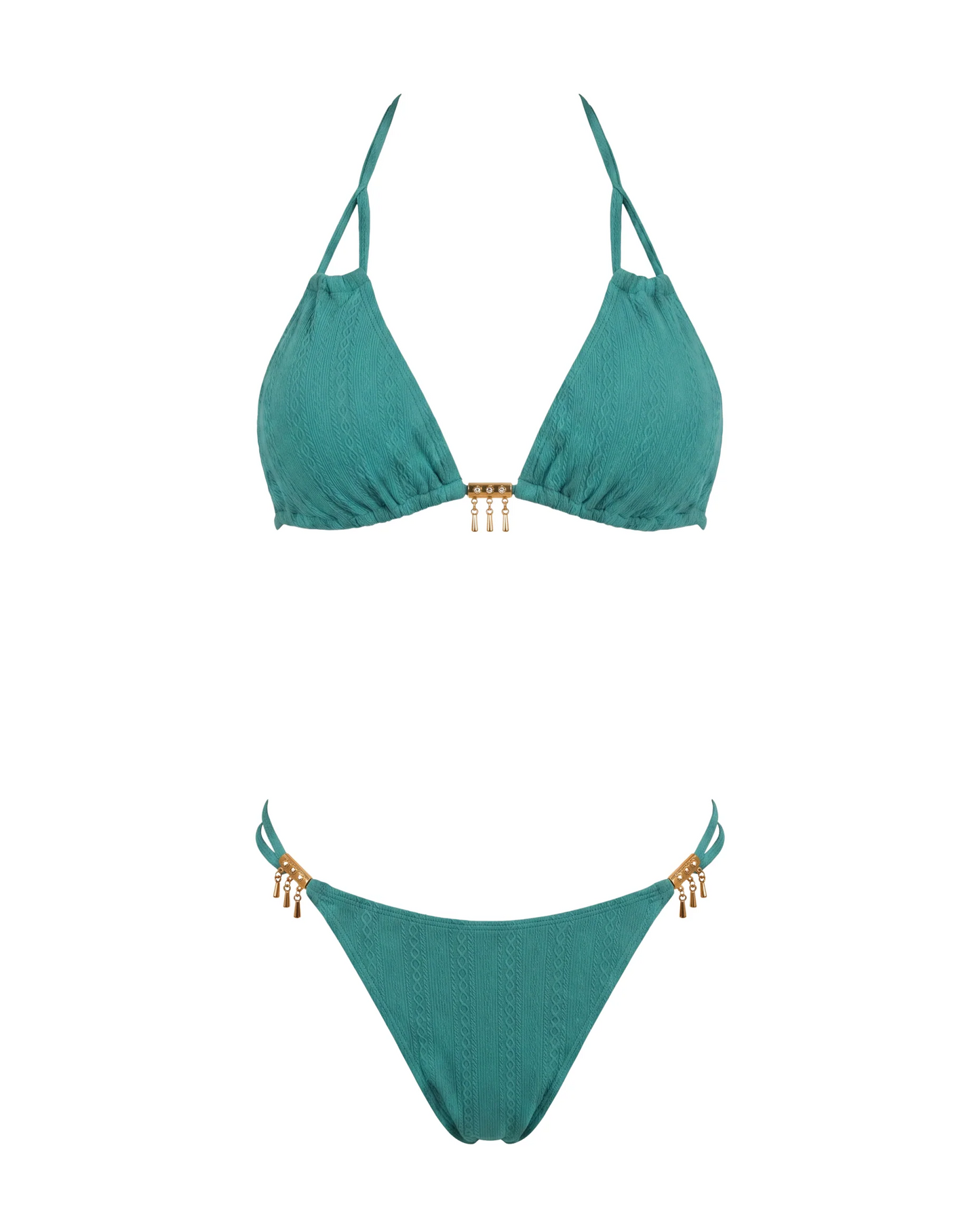 Conjunto de bikini de Olivia con bloques de color
