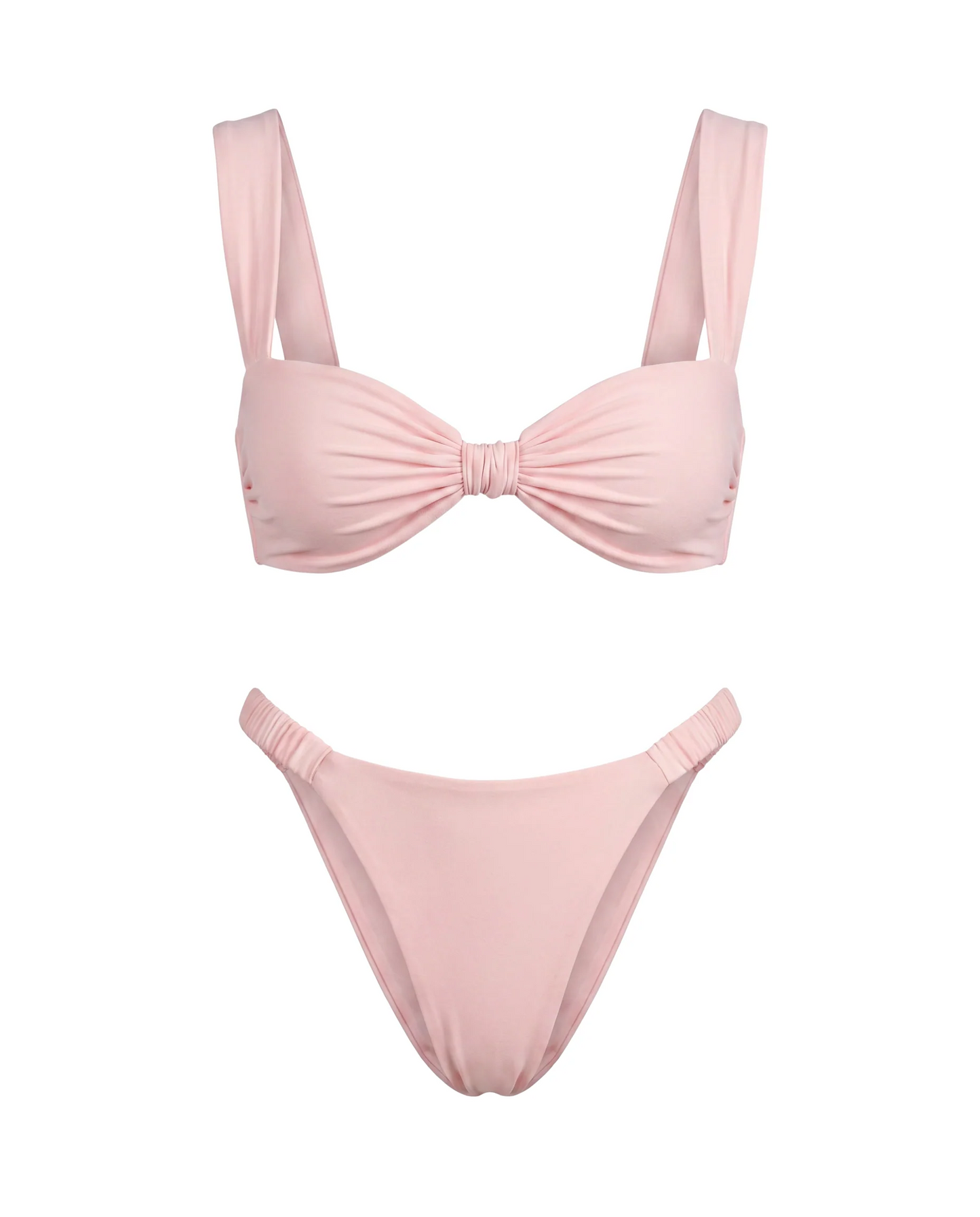 Bikini de Claudia liso y llamativo