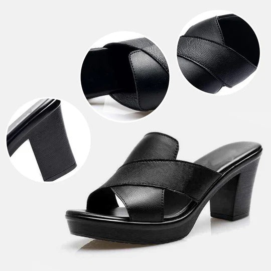 Zapatos de Alba en tacón