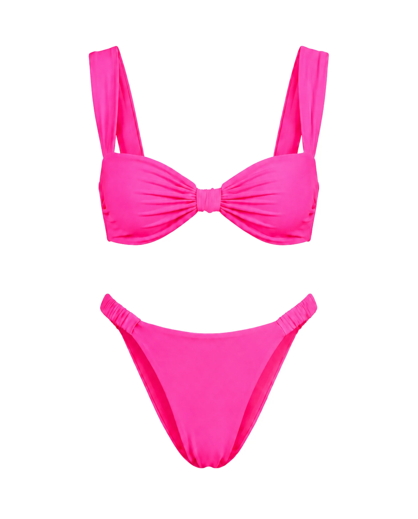 Bikini de Claudia liso y llamativo